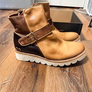 BED|STU Two-Tone Nudge II Leather Boots